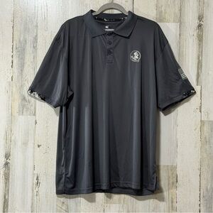 FSU Florida State Military Salute Colosseum Charcoal Camo Trim Polo Shirt